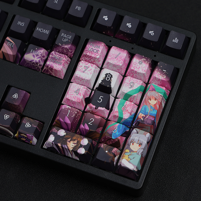 touhou capuchons de clavier de jeu impression par sublimation pbt