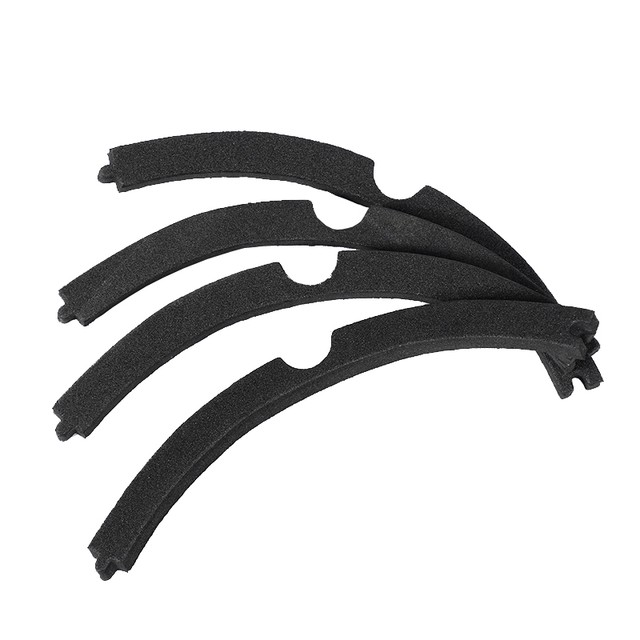 Bords Haut-parleur Caoutchouc - 2Pcs - 4 Pouces - Noir - Pour Réparation Enceinte