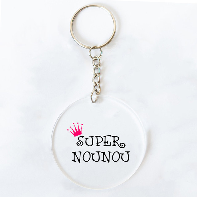 Super Nounou, Hand Stamped Nounou Gift, French Nounou, Keychain Nounou -   Sweden