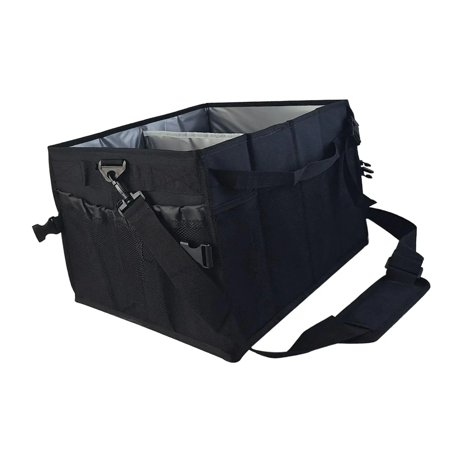 Portable BBQ Tool Storage Bag Grill Tool Carrying Bag Organizer for Picnic Trip