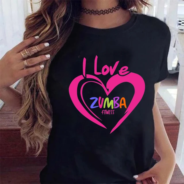 Zumba Dance Print T-Shirt Summer Fashion Women Clothes Funny Graphic O-neck Camisetas Novelty Roupas Masculinas Camisa Cool - AliExpress