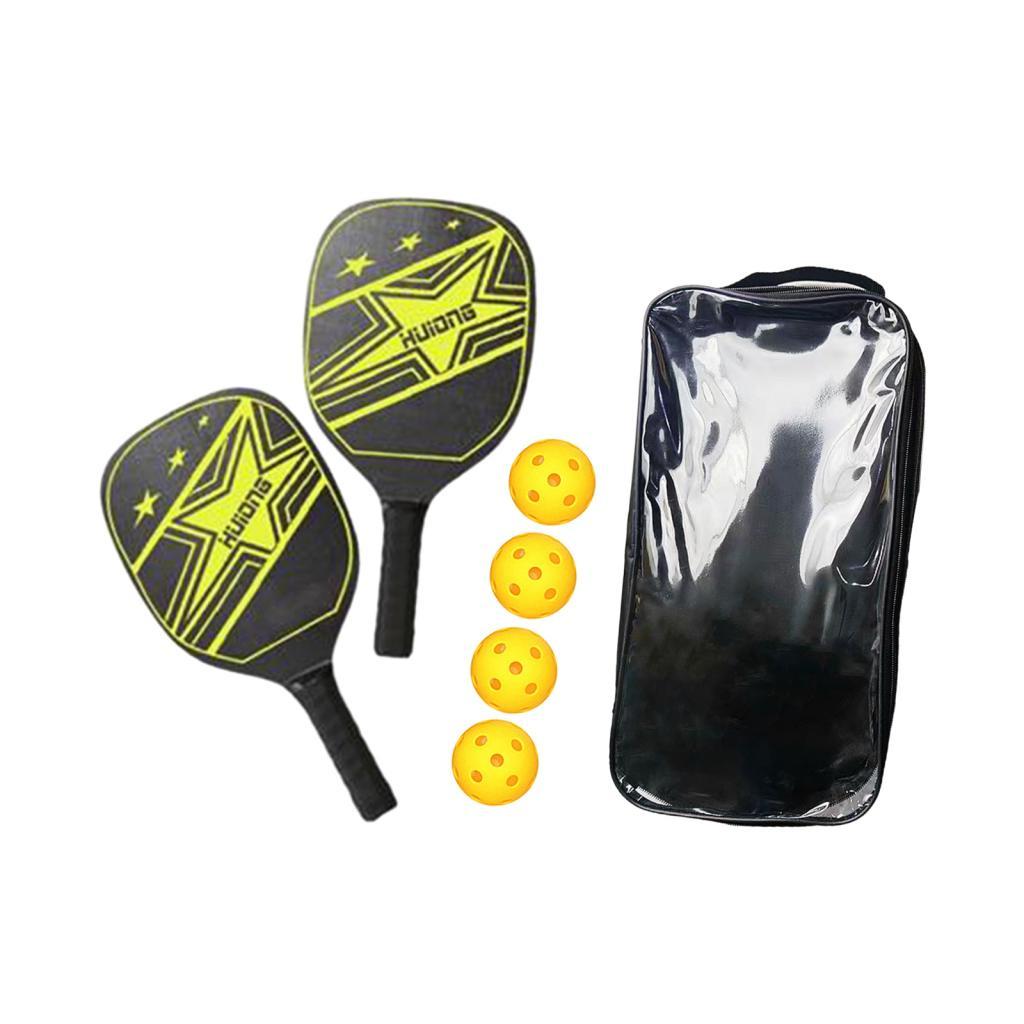 2x Pickleball Paddles, Pickleball Racket and Ball Set, Nonslip Grip Pickleball