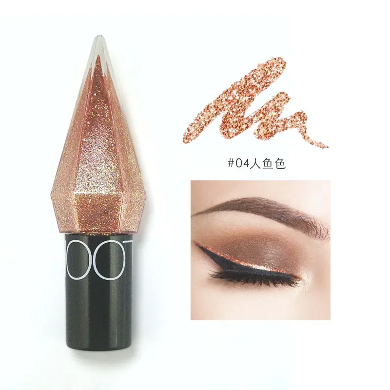 Best of Glitter Diamond Eyeliner Pencil Waterproof Silver Rose Gold Pearlescent Sequins Eye Liner Eyeshadow Pen Eyes Makeup Cosmetics Reviews & Tips - Image 4