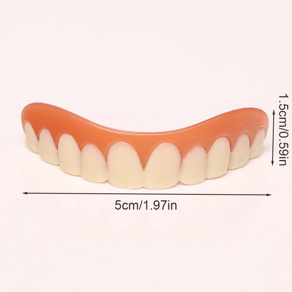 Best of Silicone False Teeth Upper Lower Veneers Perfect Laugh Veneers Dentures Paste Fake Teeth Braces Dental Products Oral Care Reviews & Tips - Image 3