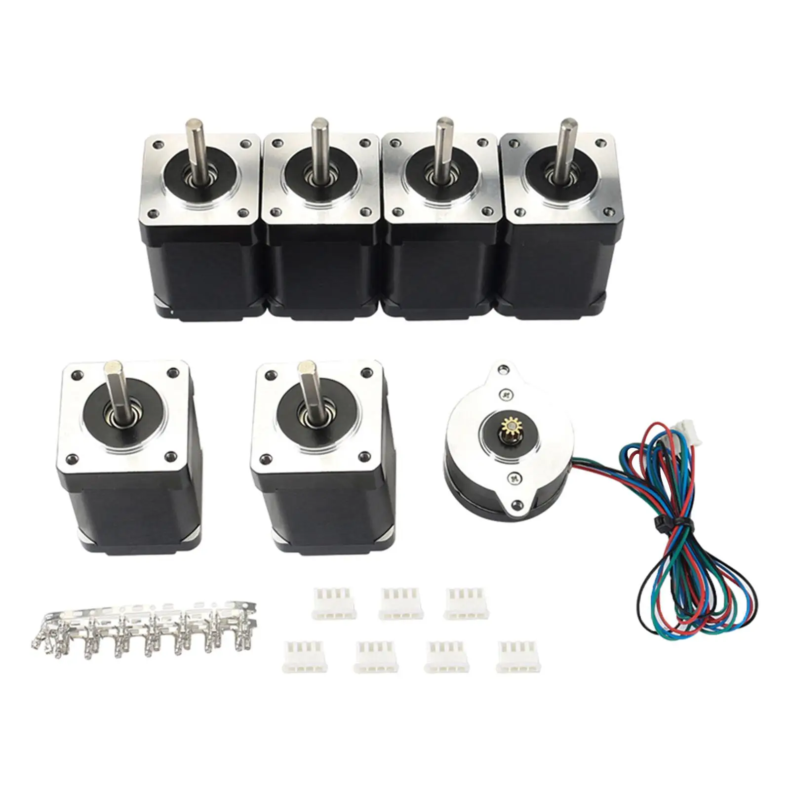 7 Pieces NEMA17 Stepper Motor Kit 1.8 Degree High Torque for Replacement