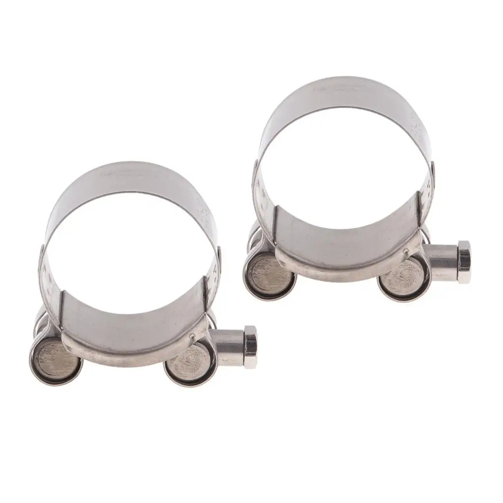  36-39mm Exhaust Clamp Clips Stainless Steel Muffler  Clamps