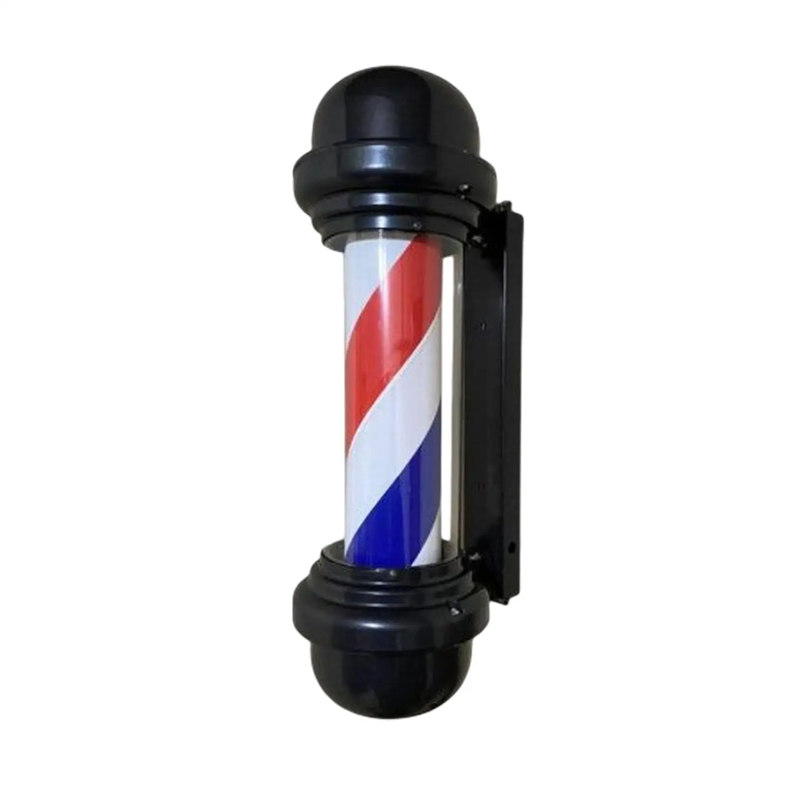 Barber Pole Light Rotating Sign Light Rainproof Hair Salon Stripes Wall Mounted Waterproof Retro Style LED for Indoor Entrance