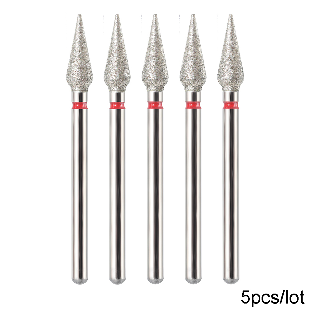 Best of 5PCS Diamond Nail Drill Bit Set Of Milling Cutters For Manicure Diamond Bit Cuticle Remove Nail Bits For Electric Drill Machine Reviews & Tips