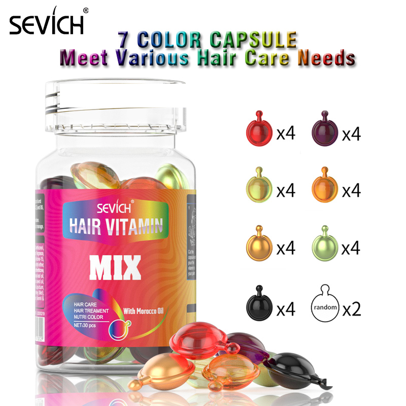 Best of New Sevich 30pcs Mix Hair Vitamin Capsule Keratin No Wash Complex Oil Anti Hair Loss Repair Damaged Hair Moroccan Oil Hair Care Reviews & Tips