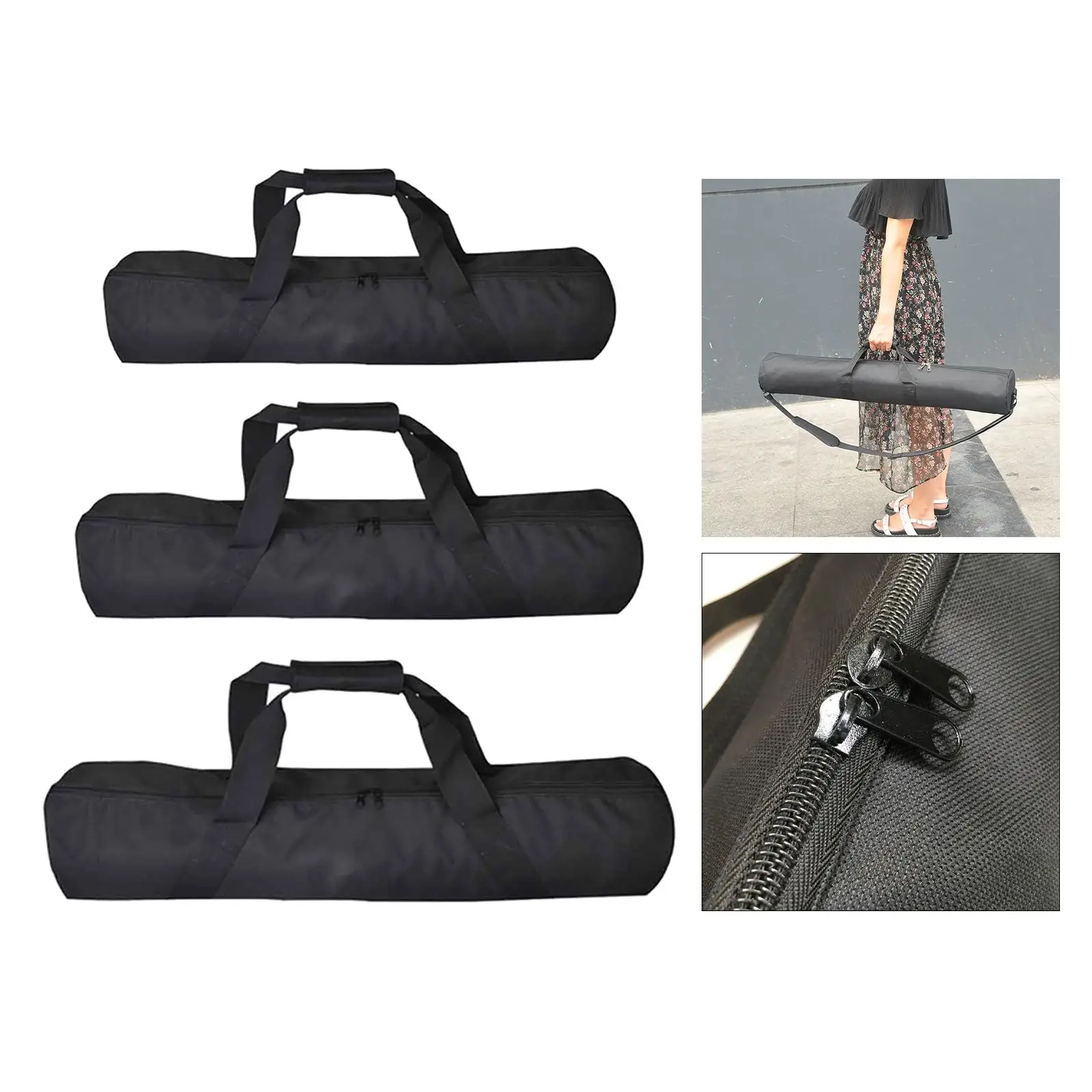 Portable Fishing Rod Reel Bag with Strap Fishing Tackle Bag Traveling Fishing Gears Case