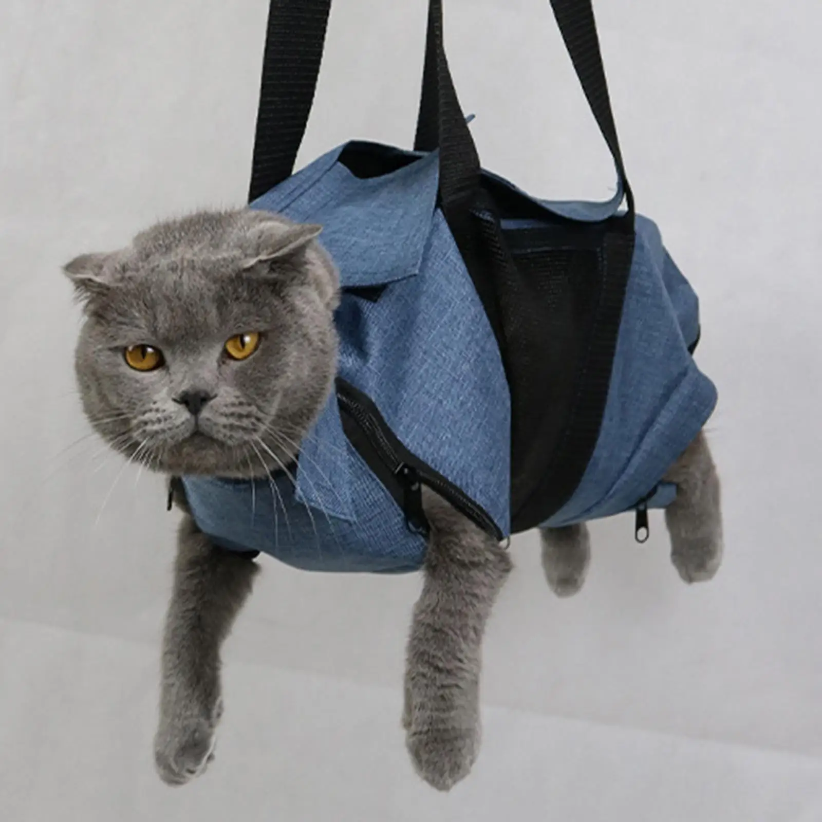 Cat Grooming Restraint Bag Hammock Trimming Nail Clip Holder Bag for Bathing