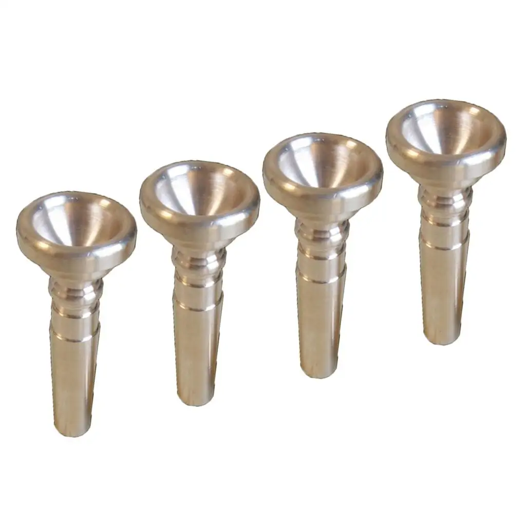 4x Students Trumpet Mouth Bugle Mouthpiece Brass for Trumpet Parts 