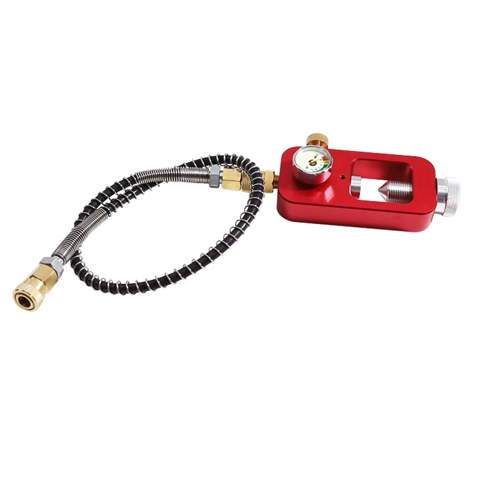 Scuba Cylinder Regulator 4500PSI High Pressure Tank Fill Station with Hose Charging System Filling Adapter Diameter 6mm 24inch