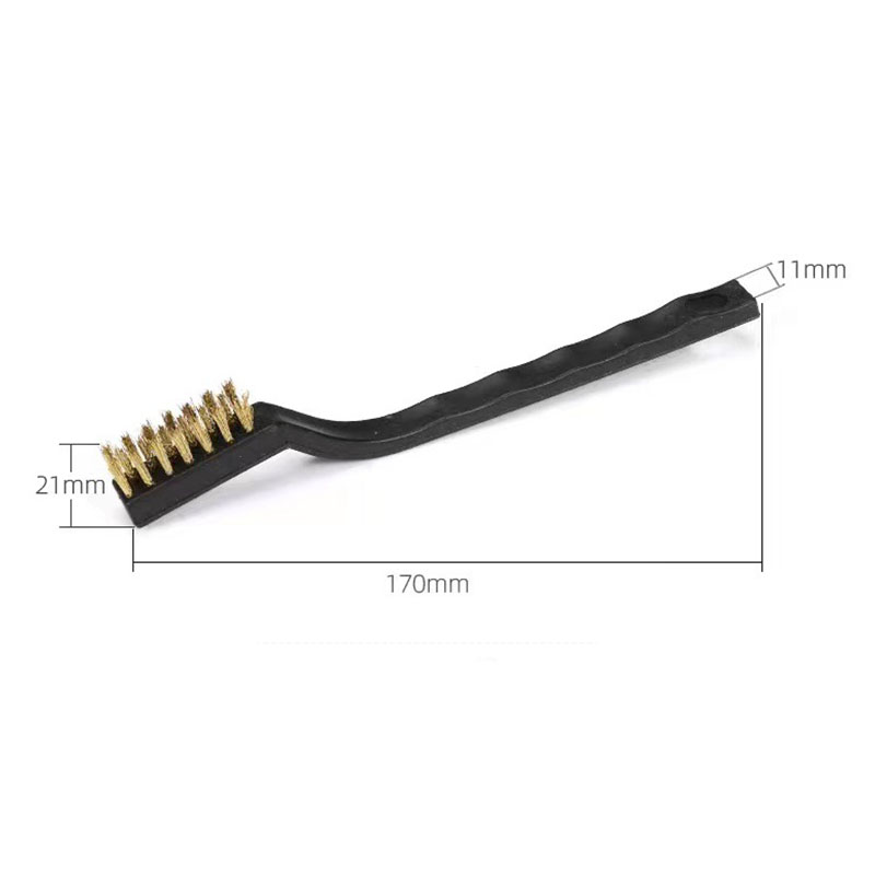 Description Picture 4 of item6 or12Pcs Industrial Toothbrush Mini Copper Steel Wire Brush Stainless Steel Wire Brush dirt hard cleaning toothbrush