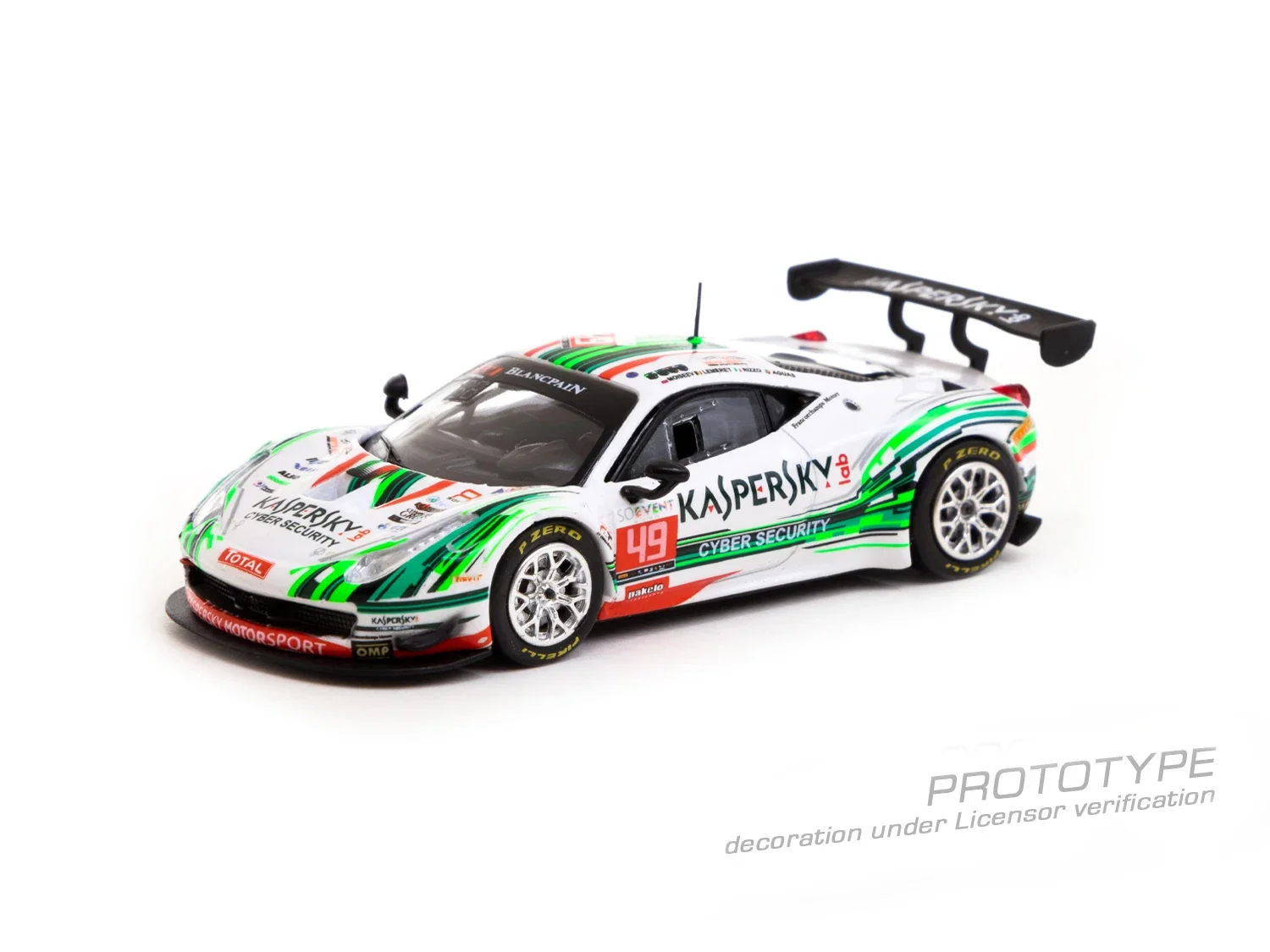 Tarmac работает 1:64 458 Italia GT3 24 часа спа 2016 модель автомобиля