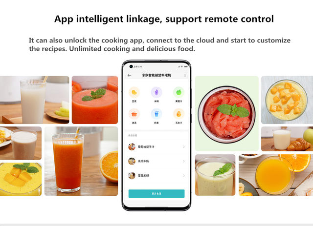 Xiaomi Mijia Smart Blender Mixer Food Vegetable Processor Electric Juicer  For Home Kitchen Professional Soymilk Maker 1600ml - Blenders - AliExpress