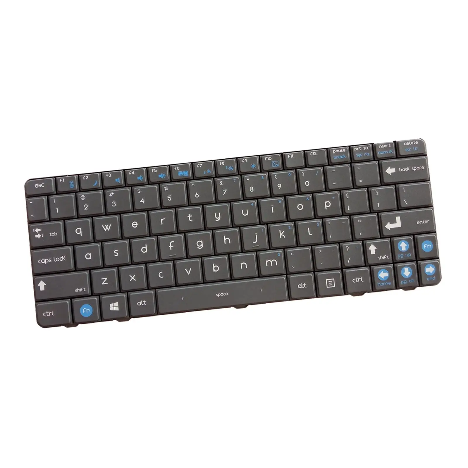 US Layout Laptop Keyboard Replaces for N230 N210 Durable Parts Components ,Grey Easily Install