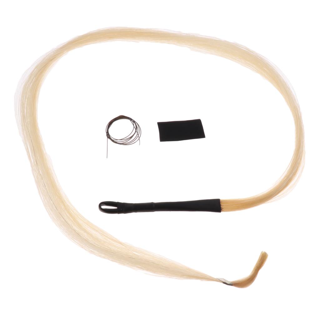  Mongolian Horse Tail Hair Horse Hair for Violin Viola Practicers