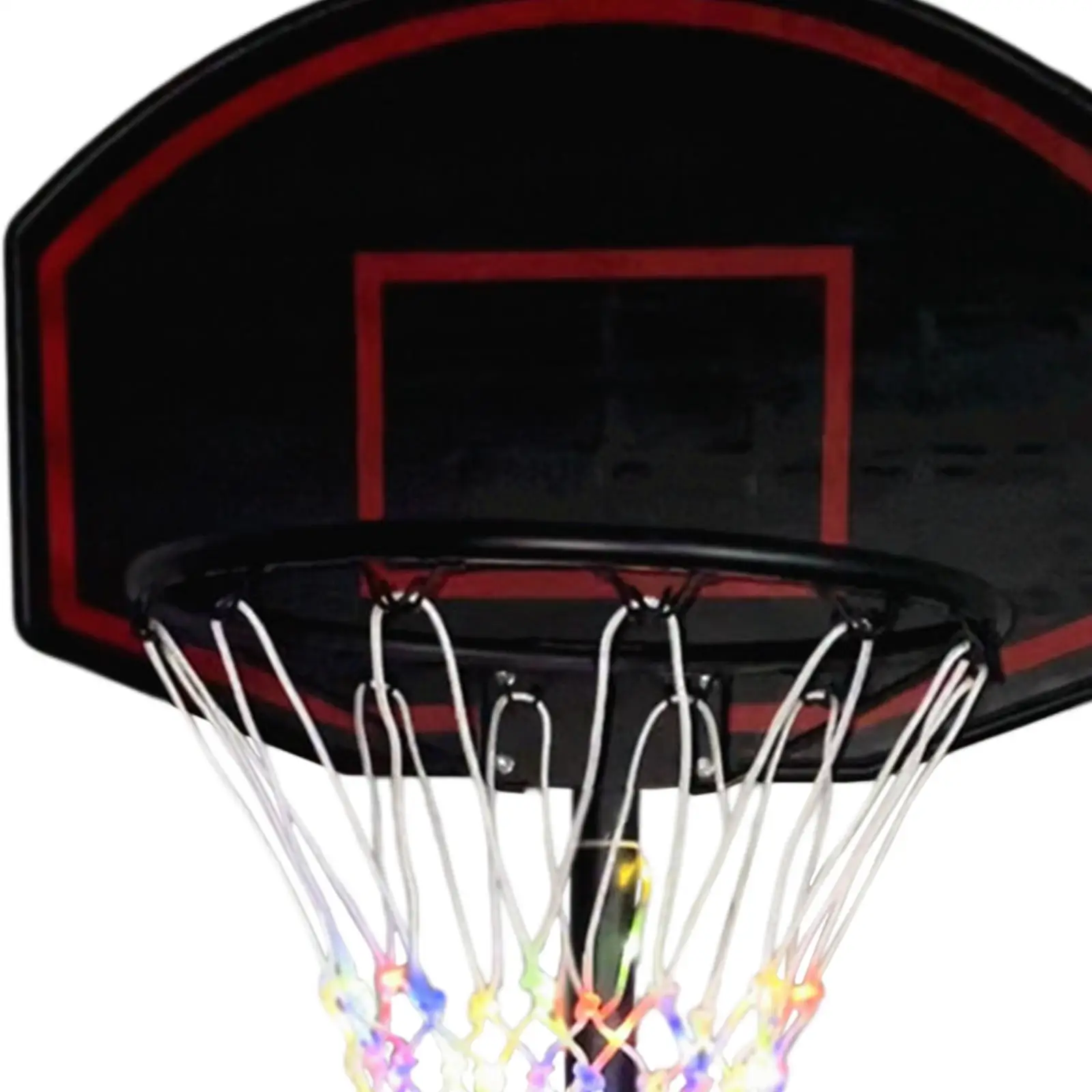 Luminous Outdoor Nylon Hoop Net Waterproof Glow in The Dark Basketball Net Basketball Rim LED Light for backyard