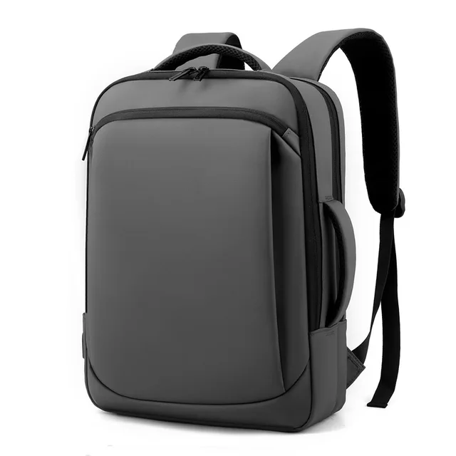New Fashion Mens Leather School Backpack Waterproof Laptop Travel Bag B
