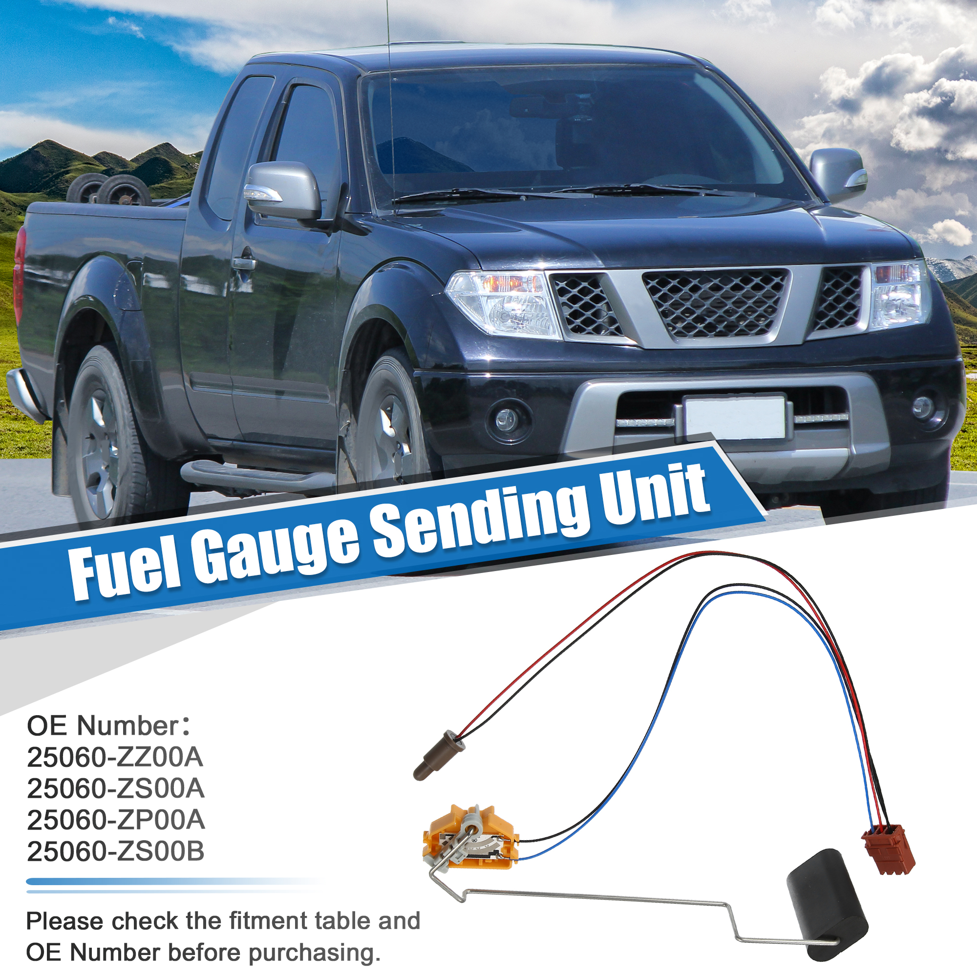 Motoforti Hauptkraftstofftank-Messgerät-Niveausensor, passend für Nissan Frontier Pathfinder Xterra 2005–2012, 25060ZS00A, 25060ZZ00A, 911–056 – Detail 1