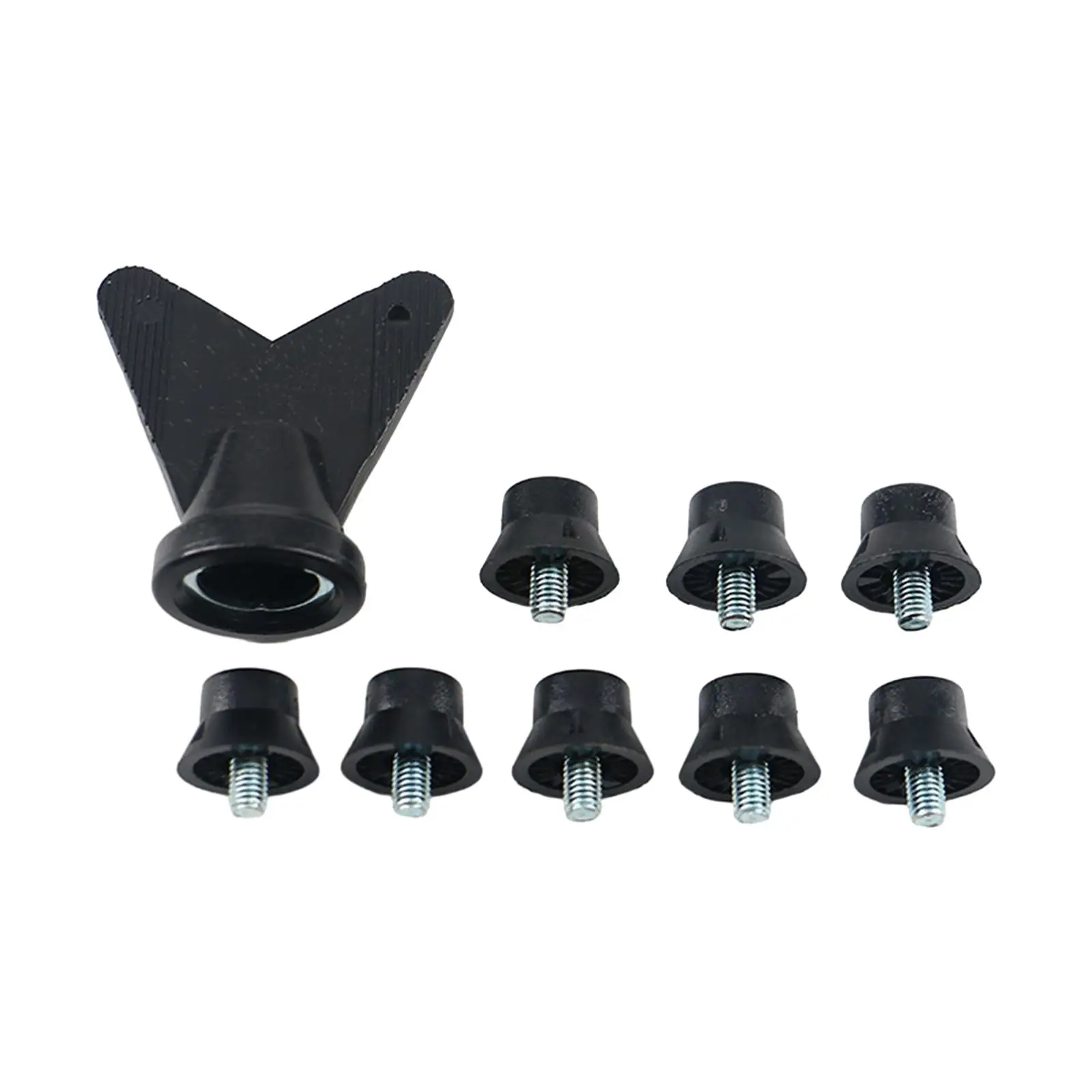 12Pcs Rugby Shoes Studs Thread Screw 5mm Dia Firm Ground Stable Football Boot Spikes for Training Athletic Sneakers Competition