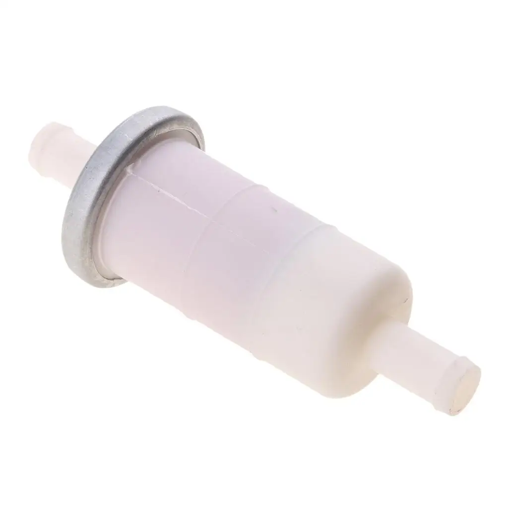 3X Plastic Motorbike Fuel Filter Inline 10mm in & out ATV Scooter Accs White
