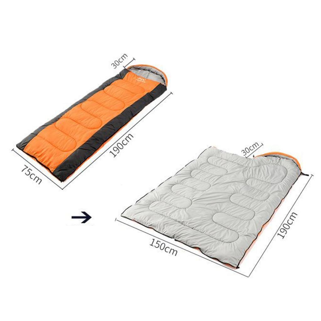 Waterproof Sleeping Bag Envelope Sleep Pad with Carry Bag Camping Hiking Gear