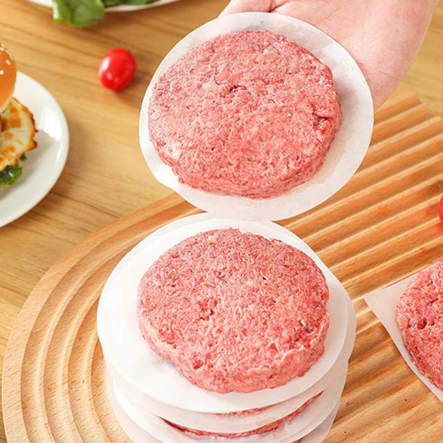 UDIYO 200Pcs Burger Patty Paper Meat Separator Waterproof Oil