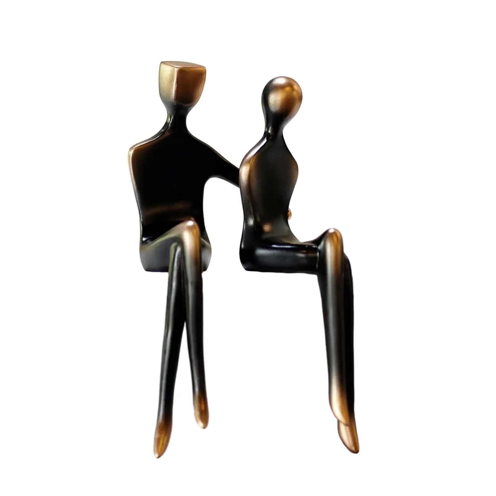 Abstract Art Figurine Handcraft Nordic Style Couple Sculpture for Living Room Cabinet Office Table Centerpiece Decoration