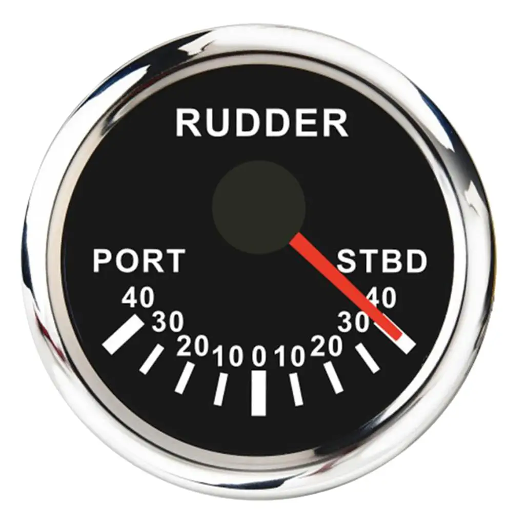 Marine Boat  52mm Rudder Indicator Rudder Position Indicator with Alarm