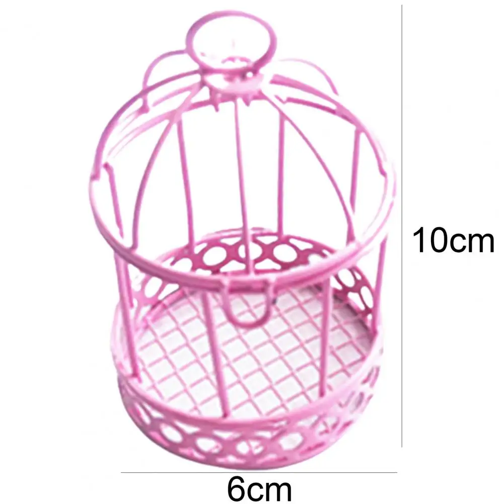Figurines & Miniatures best of sale Bird Cage Decorative Bird Cage Ornament Durable Wear Resistant Iron Wedding Garden Decor Candle Box for Party Photograph Props tiny glass animal figurines