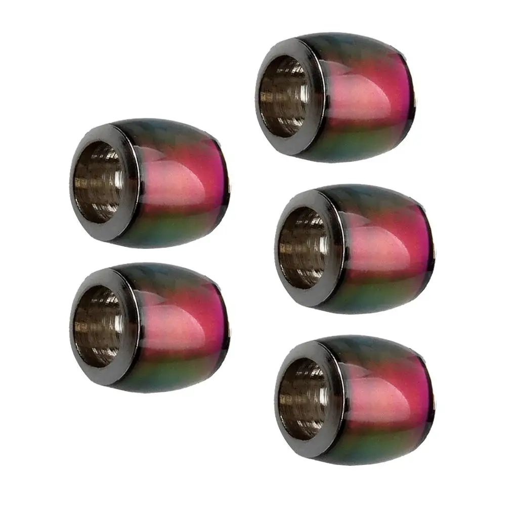 5pcs 7x7mm Mood Loose Beads Barrel Spacers DIY Findings Lucky Charms Pendant