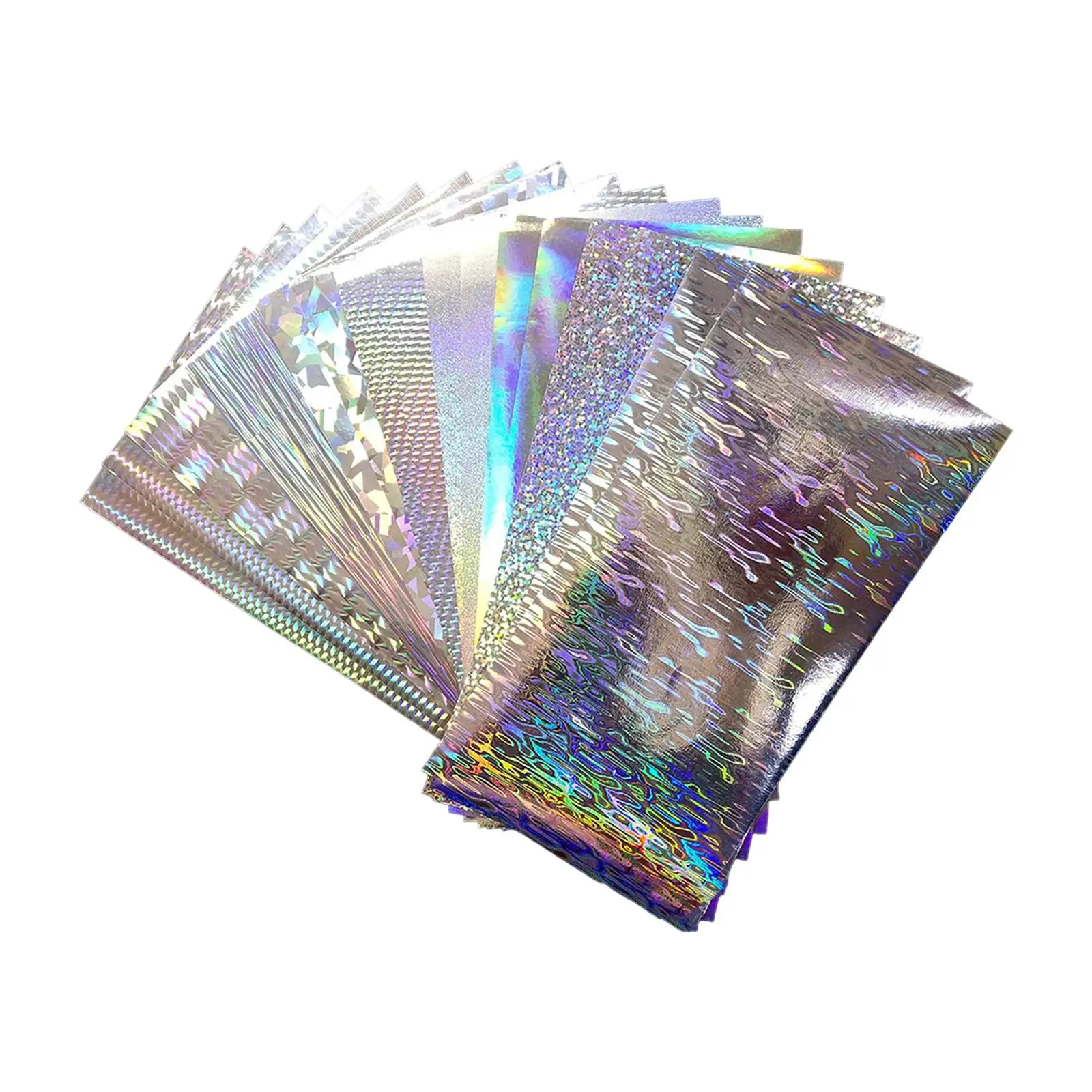 18Pcs Fish Scales Stickers Flasher Adhesive DIY Spoon Holographic Tape