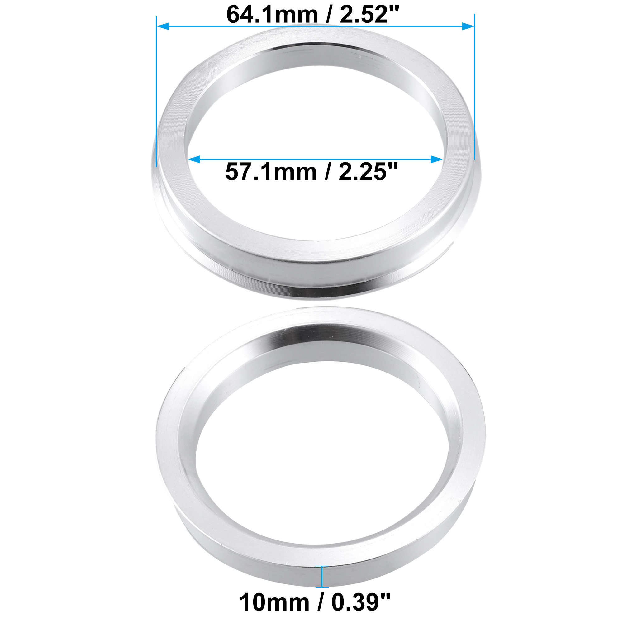 UXCELL 2шт от 57,1 мм до 66,1 мм 66,6 мм от 63,4 мм до 65,1 мм 73,1 мм  центральные кольца для ступицы автомобиля, центр отверстия колеса,  Проставка из ...