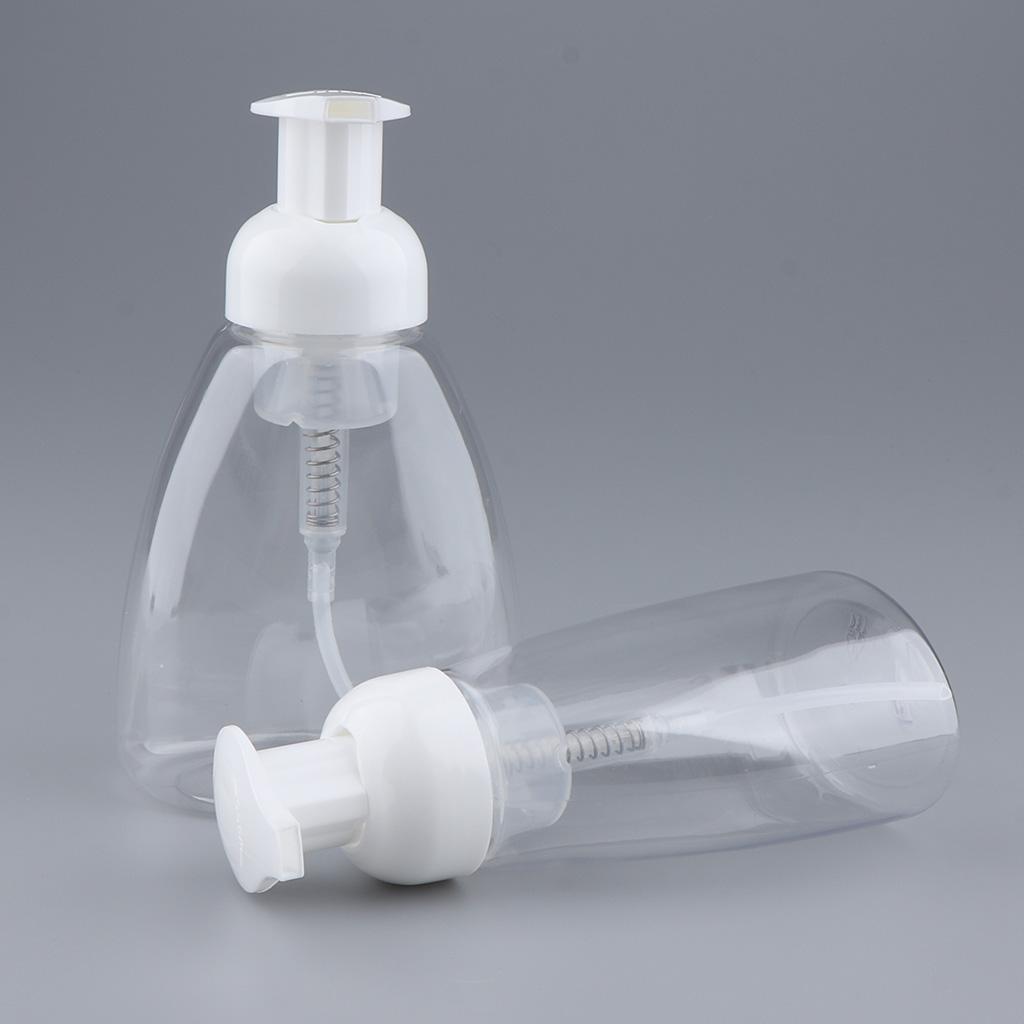 Foaming Soap Dispenser Pump Bottle for Bathroom Vanities or Kitchen Sink, Countertops Pack of 5, Clear
