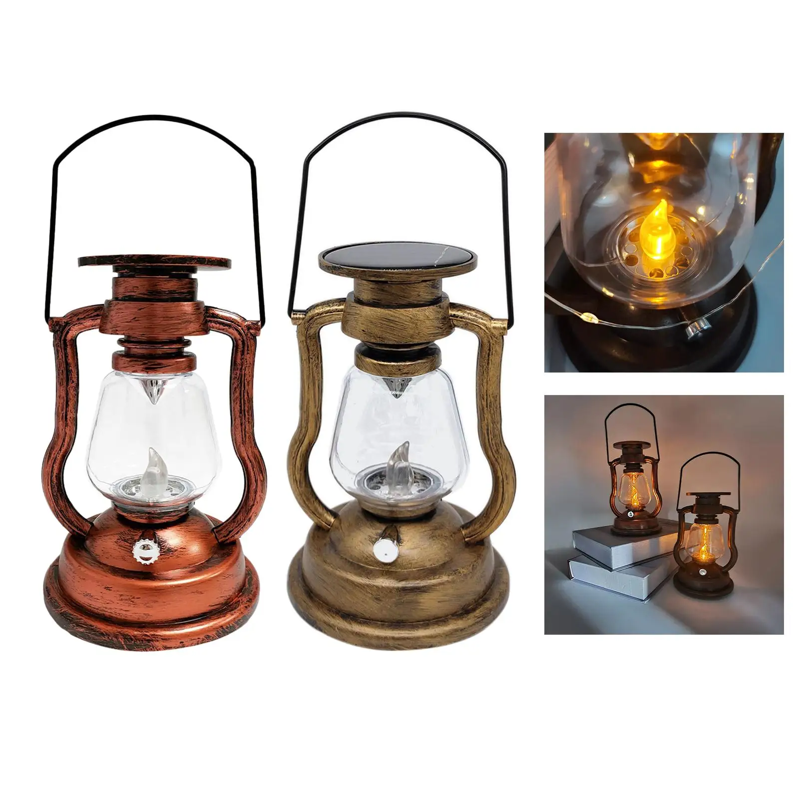 Outdoors Camping Lanterns Solar Lighting Water Resistant Fishing Hiking Portable Camping Lights for Fence Path Walkway Ornaments