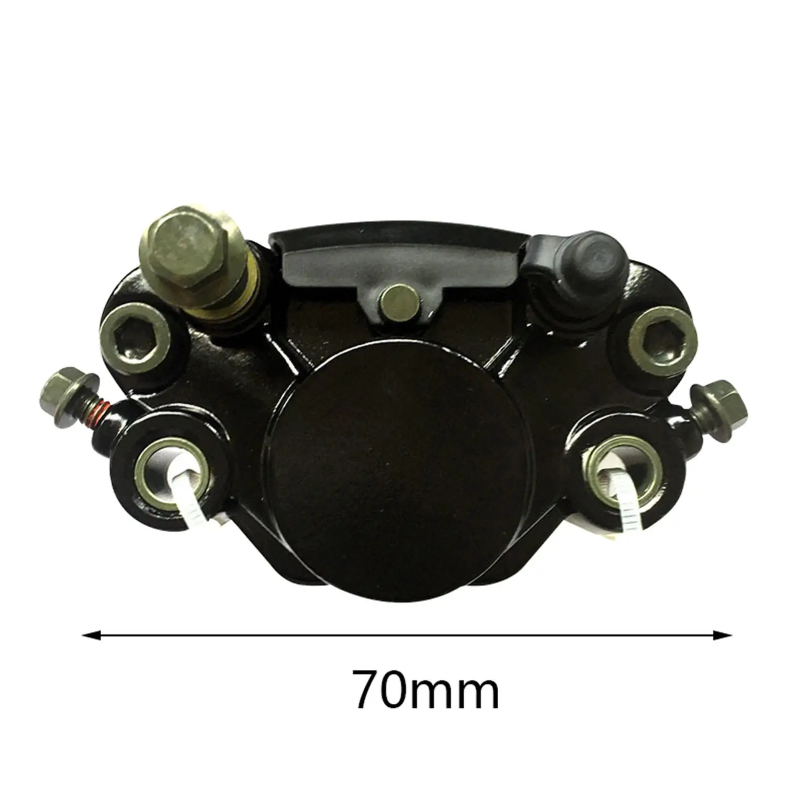 Motorcycle Hydraulic Front Rear Brake Caliper ,Black Durable Replaces Master Cylinder Brake Pad System