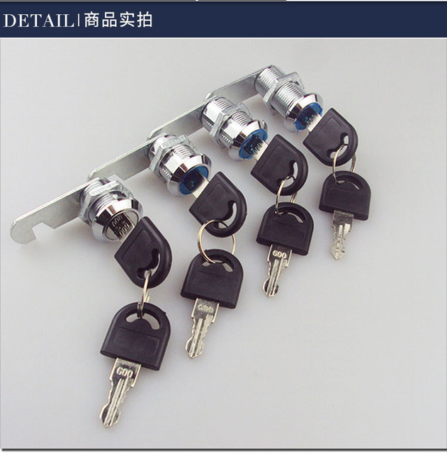 Serratura A Camma Con Chiave - 16mm, Per Cassetta Postale, Armadietti E Cassetti