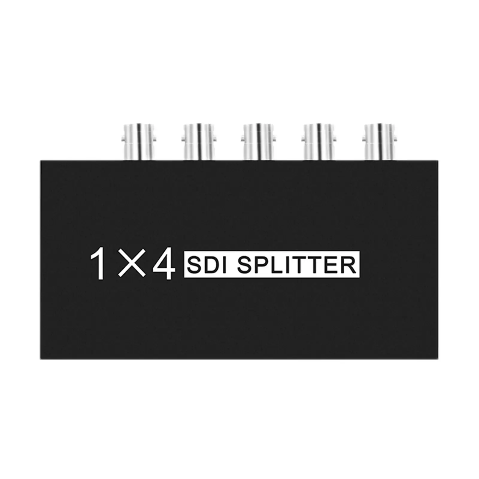 1x4 Switcher Transmission 1 Input and 4 Outputs SDI Splitter EU Adapter for DVR Camera TV Monitor