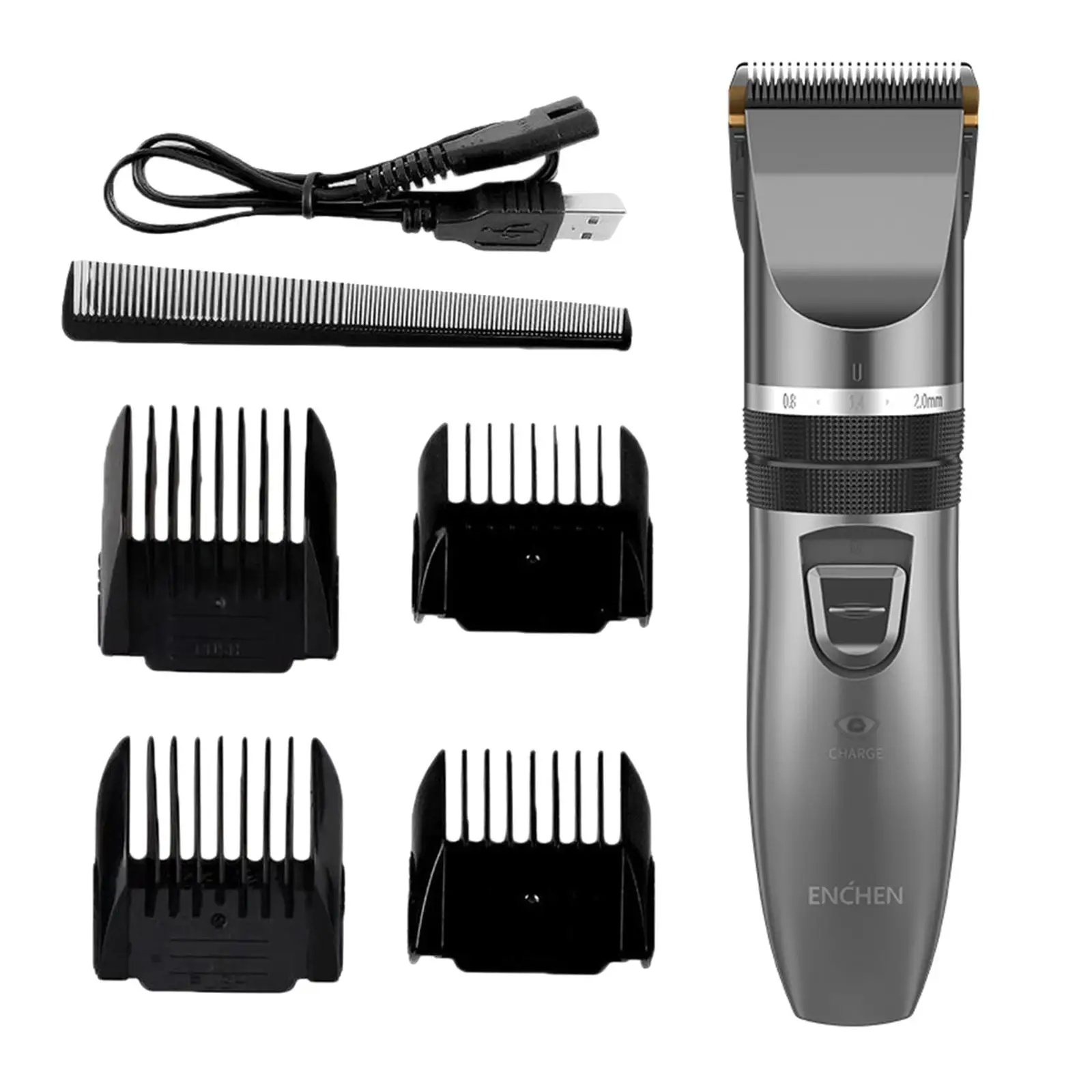 Professional Body Beard Trimmer For Men Cordless Hair Clipper+ 4 Comb Attachment