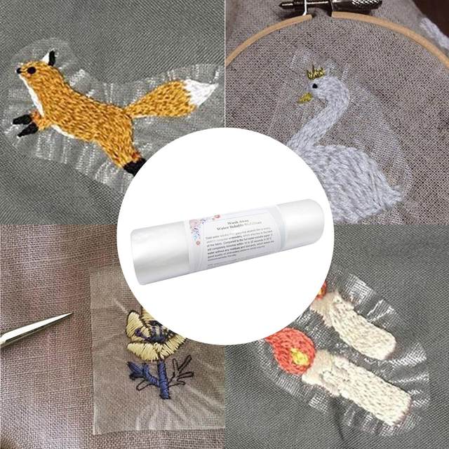 Stabilisateur Soluble Wash Away 25cm X 10 Yards - Pour Broderie Machine Et Main