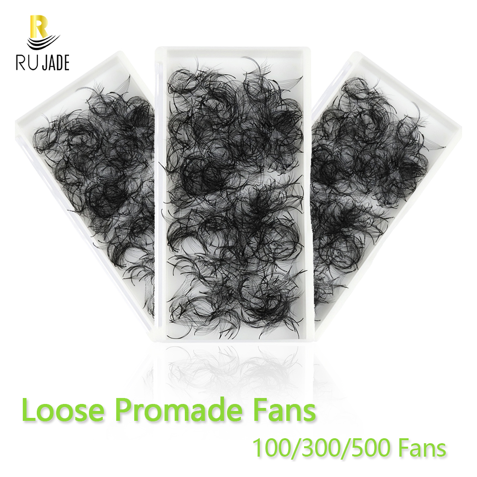 Best of 100 / 300 / 500 Loose Fans Thin Pointy Base Premade Fans Lash Russian Volume Sharp Narrow Stem Cluster Eyelash Extensions Faux Mink Reviews & Tips