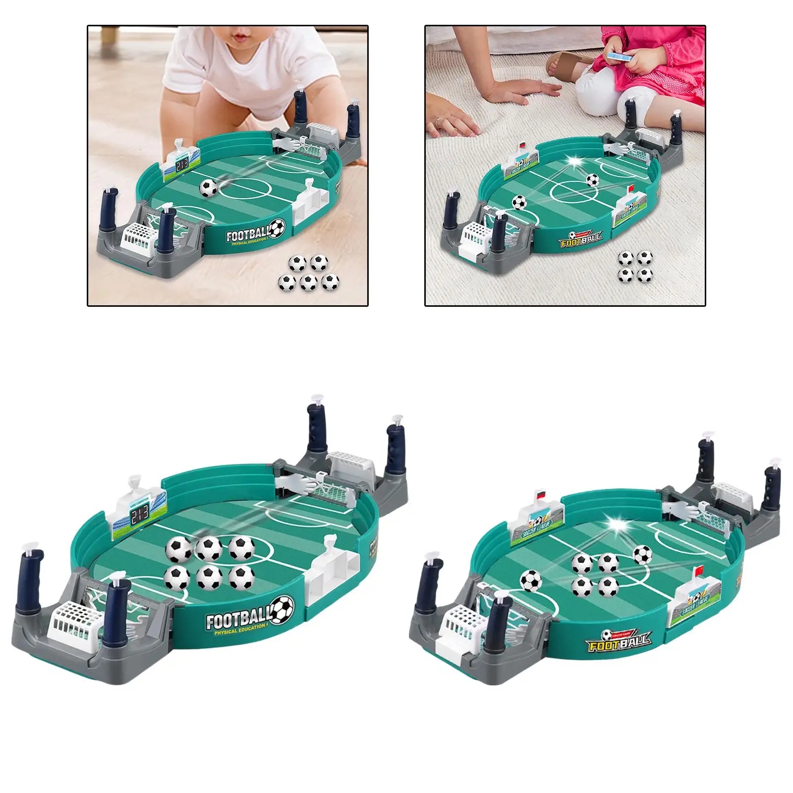 Tabletop Football Pinball Games Sport Board with Finger Battle for Parties