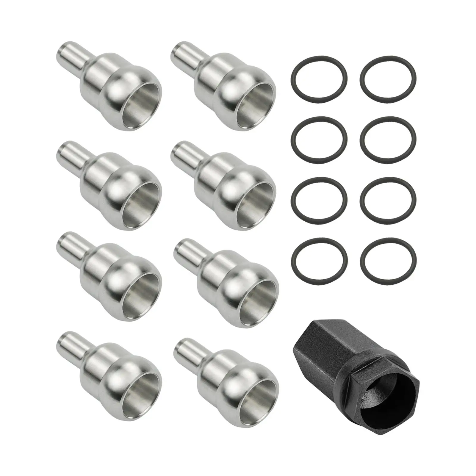 Nipple Cup Kit, 8x Nipples 8x Seals Fit for Ford 6.0L Accessories Durable
