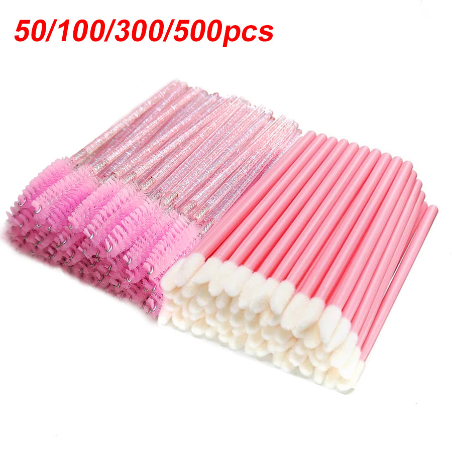 Best of 50 / 100 / 300 / 500pcs Eyebrow Eyelash Brushes Eyelash Spoolies Mascara Wands Applicator For Eyelash Extension Makeup Tool LAUKISS Reviews & Tips