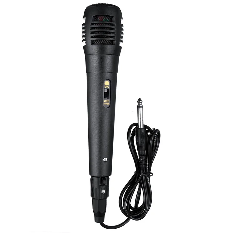 S6933213f15684af38c03bd7ca657f86fU Home Speaker 6.5mm Microphone Trolley Speaker Karaoke Microphone Wired Recording Studio Microphone