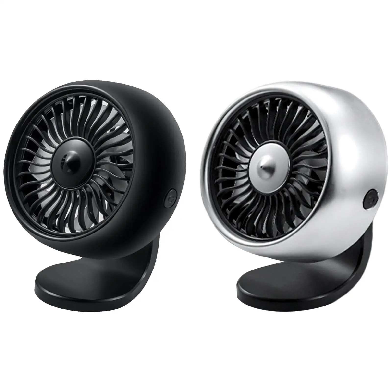 Car Fan Air Vent Mount 3 Speed Universal with Colorful Light Cooling Fan Fits for Auto