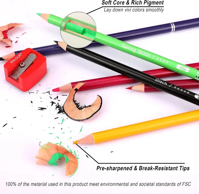 KALOUR 520 Colors Colored Pencils Set Artists Soft Core Vibrant Color  Coloring Sketching Pencils Adults Beginners - AliExpress