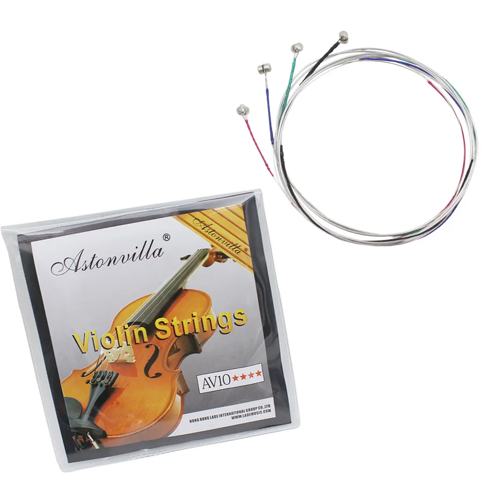 Description Picture 3 of itemAstonvilla Professional Violin Viola Cello Strings (E-A-D-G) Multiple Colors Nickel Silver Wound for 4/4 3/4 1/2 1/4 Viola Parts